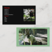 Panda Smile Visitenkarten Visitenkarte (Vorne/Hinten)