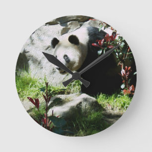 Panda Smile Wall Clock Runde Wanduhr