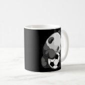 Panda Soccer Fußball-Fußballspielersport Kaffeetasse (VorderseiteRechts)