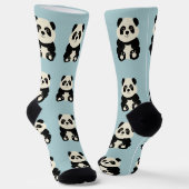 Panda Socken (Gewinkelt)