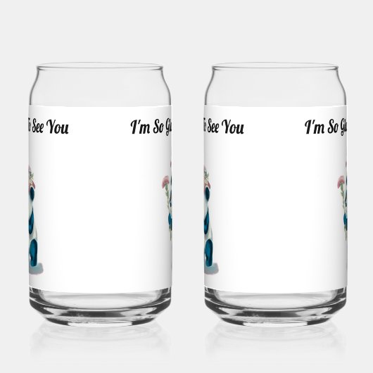 Panda Soda Glass Dosenglas (Links)