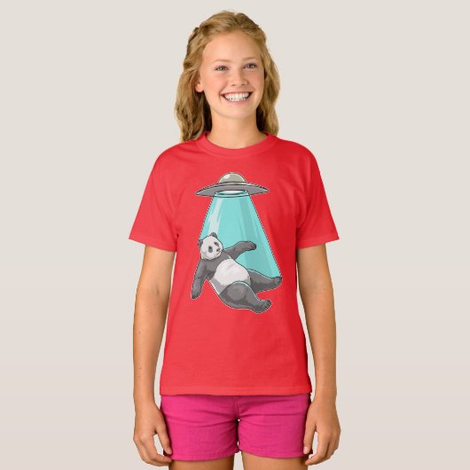 Panda Spaceship T-Shirt (Vorne ganz)