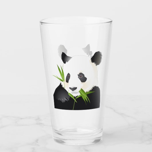 Panda-Spaß Glas (Vorderseite)