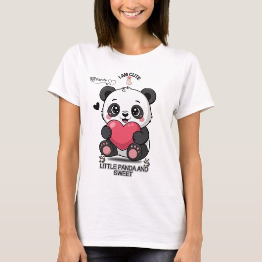 PANDA Spaß und Süß T-Shirt (Vorderseite)