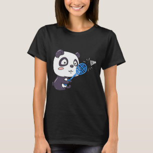Panda spielen Badminton Getting Sweaty I Panda Bea T-Shirt