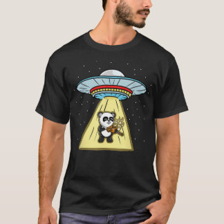 Panda spielt Violine Ufo T-Shirt