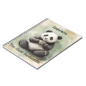 Panda Spiral Notebook, Embrace die langsamen Momen Notizblock (Linke Seite)