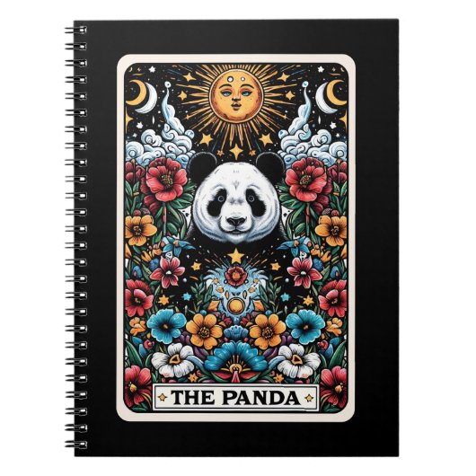 Panda Spirit Tarot Card Notebook Notizblock (Vorderseite)