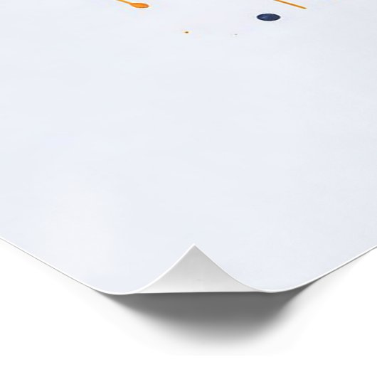 Panda Splash Art Malerei Poster (Ecke)