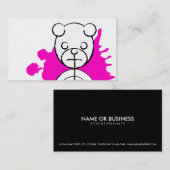 Panda splatz. visitenkarte (Vorne/Hinten)
