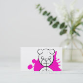 Panda splatz. visitenkarte (Stehend Vorderseite)