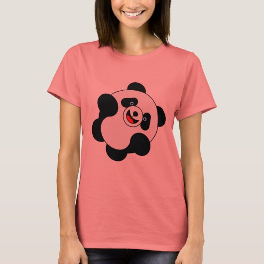 Panda-Sprung T-Shirt (Vorderseite)