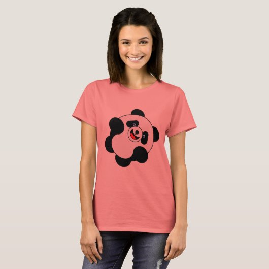 Panda-Sprung T-Shirt (Vorne ganz)