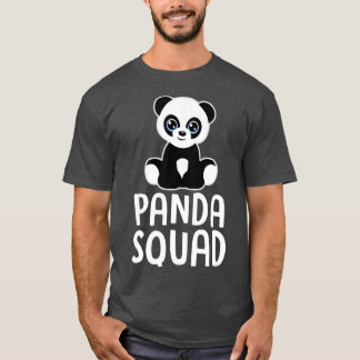 PANDA SQUAD Cute Panda Lover Gift Toddlers Girls T-Shirt