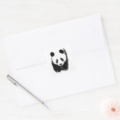 Panda Square Sticker (Umschlag)