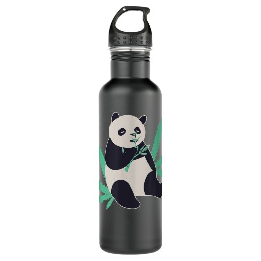 Panda Srauking Weber Geschenk Edelstahlflasche (Vorderseite)
