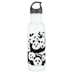 Panda Stainless Steel Water Bottle Funny Edelstahlflasche