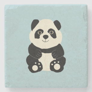 Panda Steinuntersetzer