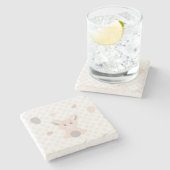 Panda Steinuntersetzer (Seitenansicht)