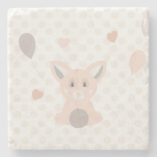 Panda Steinuntersetzer (Vorderseite)