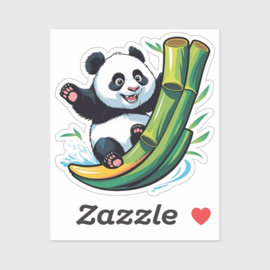 Panda Sticker (Blatt)