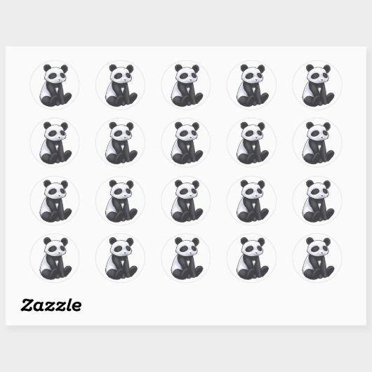 Panda Sticker (Blatt)