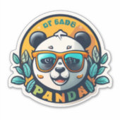 Panda-Sticker für Pannenperfektion Aufkleber (Vorderseite)