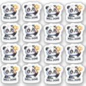 🐼 Panda Sticker "Gut gemacht" 🌟 (Vorderseite)