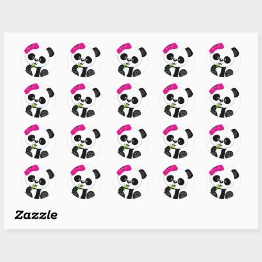 Panda Stickers (Blatt)