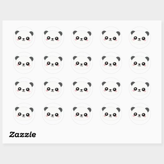panda stickers (Blatt)