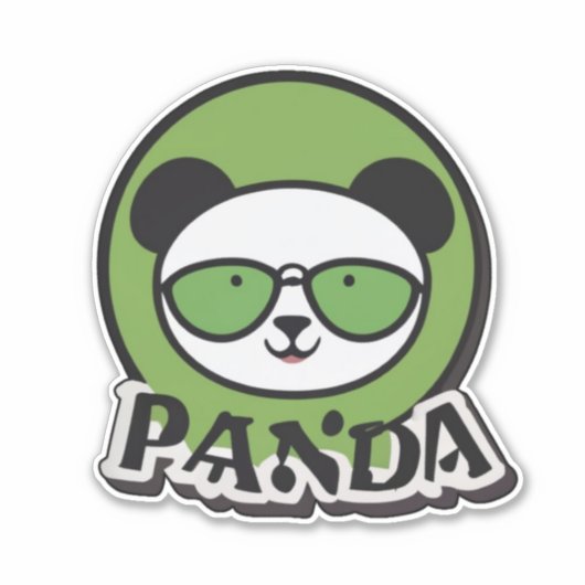 Panda Stickers Aufkleber (Vorderseite)