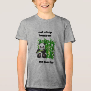 "Panda-Stimmung pur – Schlafmeister-Modus aktivier Tri-Blend Shirt