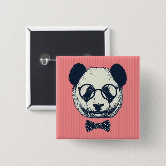 Panda-Streifen Button (Vorne & Hinten)