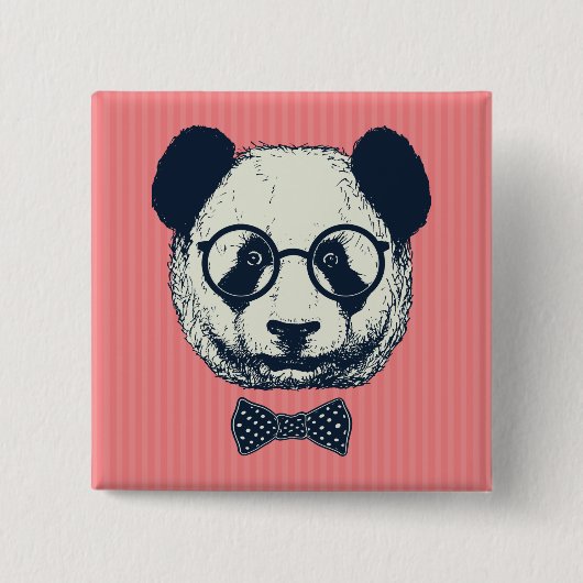 Panda-Streifen Button (Vorderseite)