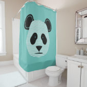 Panda Streifen Duschvorhang (Beispiel)