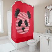 Panda Streifen Duschvorhang (Beispiel)