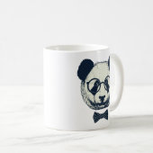 Panda-Streifen Kaffeetasse (VorderseiteRechts)
