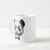 Panda-Streifen Kaffeetasse (Vorderseite Links)