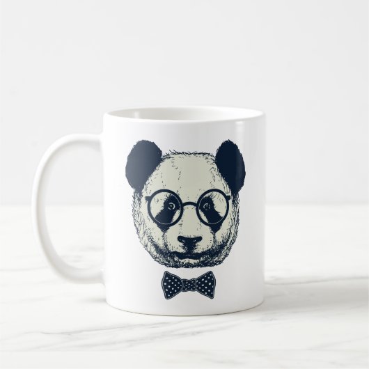 Panda-Streifen Kaffeetasse (Links)