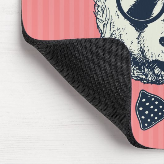 Panda-Streifen Mousepad (Ecke)