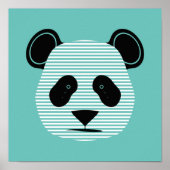 Panda Streifen Poster (Vorne)