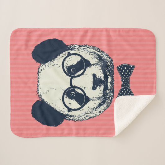 Panda-Streifen Sherpadecke (Vorderseite (Horizontal))