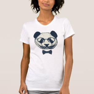 Panda-Streifen T-Shirt