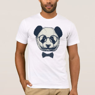 Panda-Streifen T-Shirt