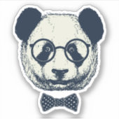 Panda Stripes Aufkleber (Vorderseite)