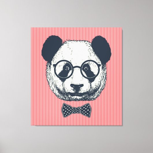 Panda Stripes Leinwanddruck (Vorderseite)