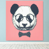 Panda Stripes Leinwanddruck (Insitu (Holzboden))