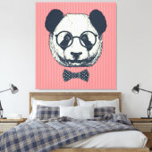 Panda Stripes Leinwanddruck (Insitu (Schlafzimmer))