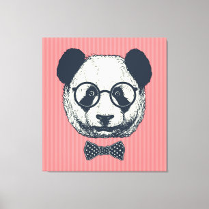 Panda Stripes Leinwanddruck