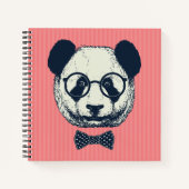 Panda Stripes Notizblock (Vorderseite)